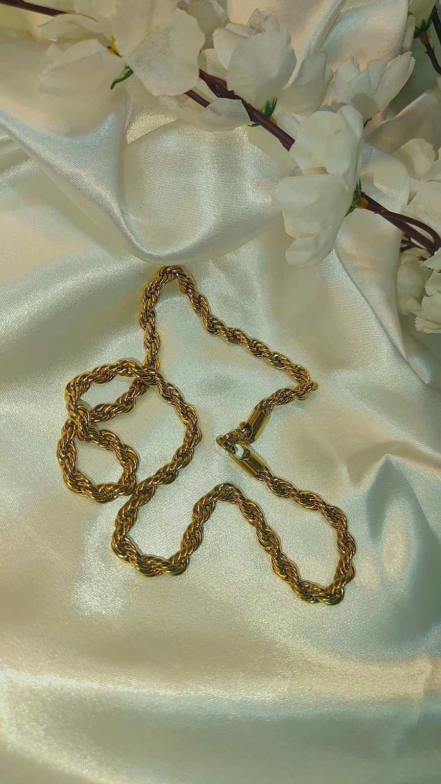 Golden Twist rope chain