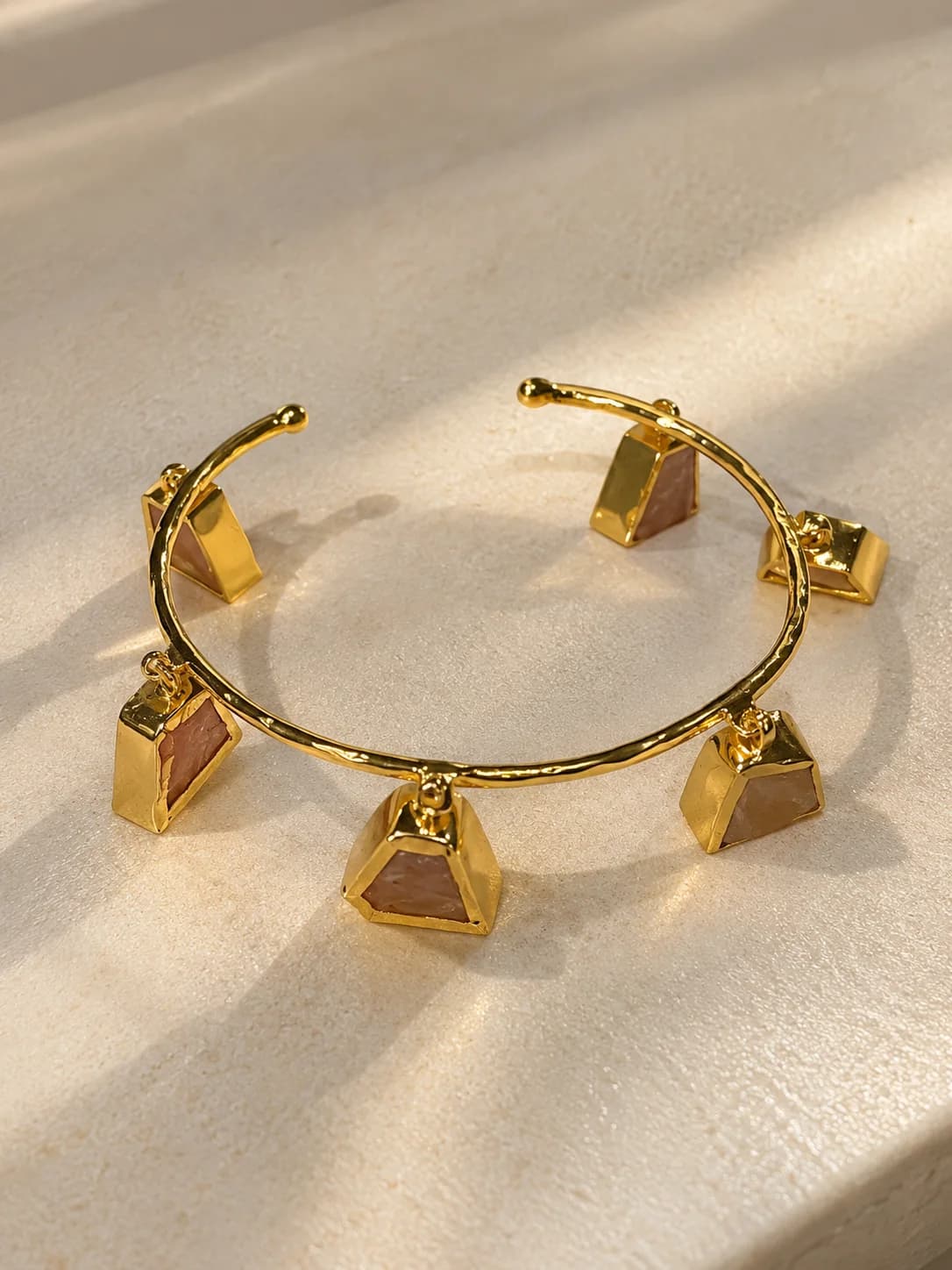 Golden Semi-Precious Charm Bracelet ✨