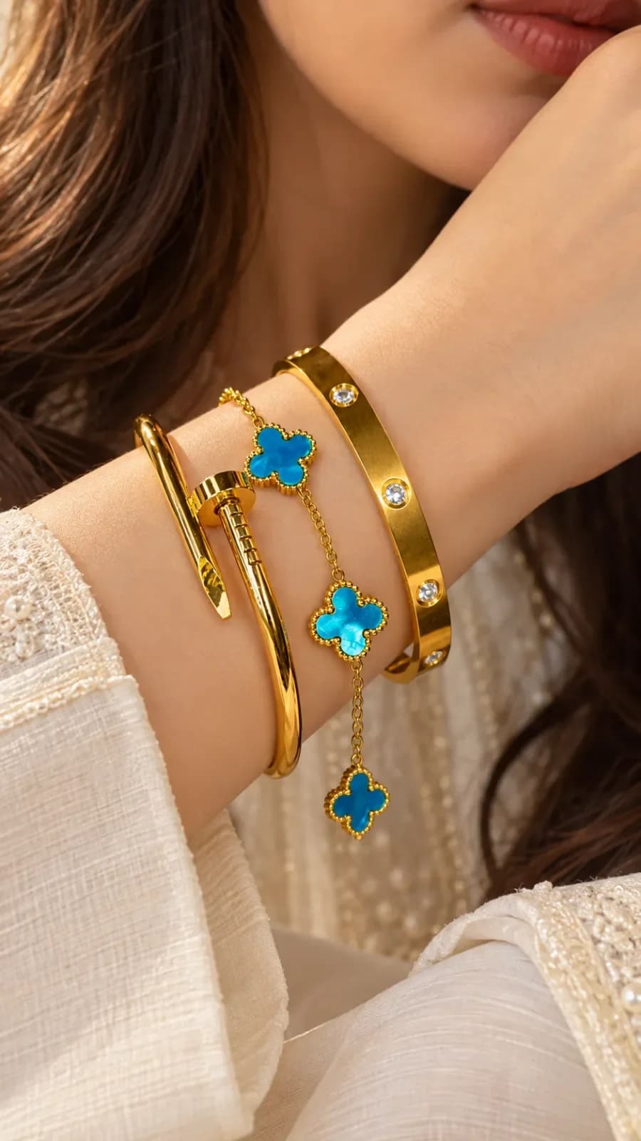 Ocean Blue Bracelet stack