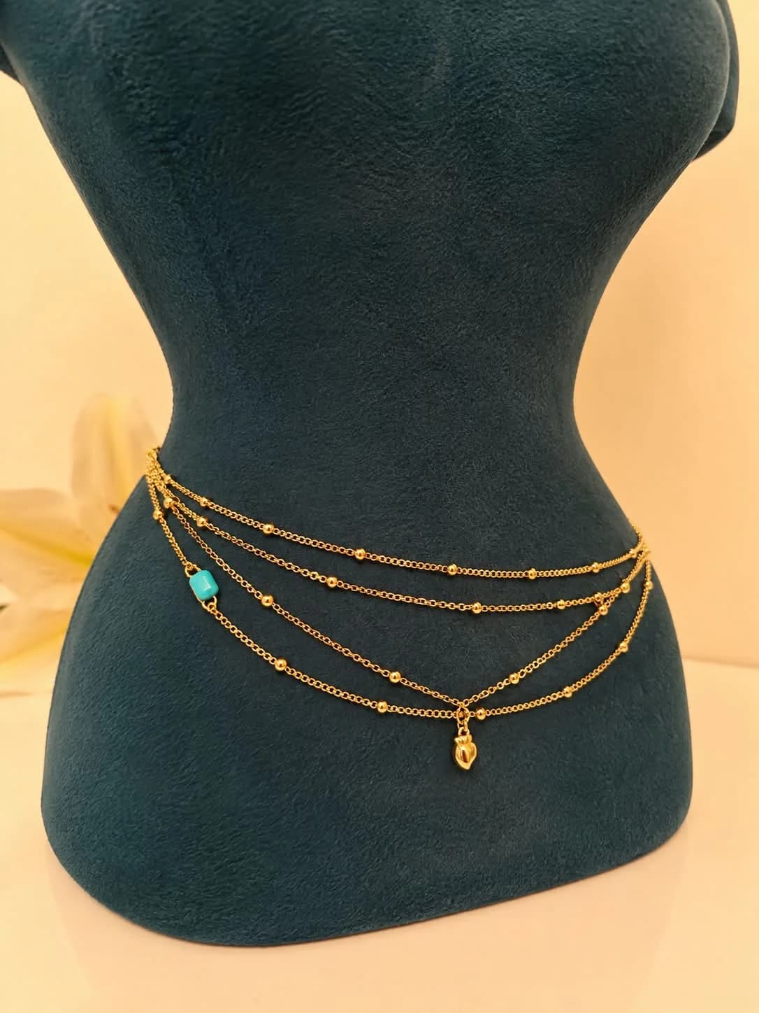 Golden Luxe Layered Waist Chain