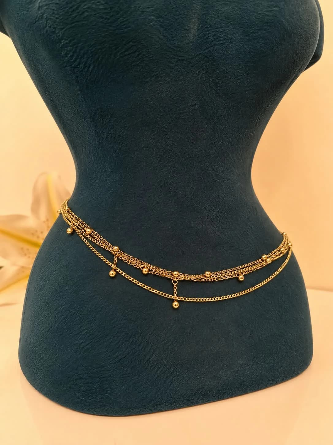 Golden Luxe Layered Waist Chain