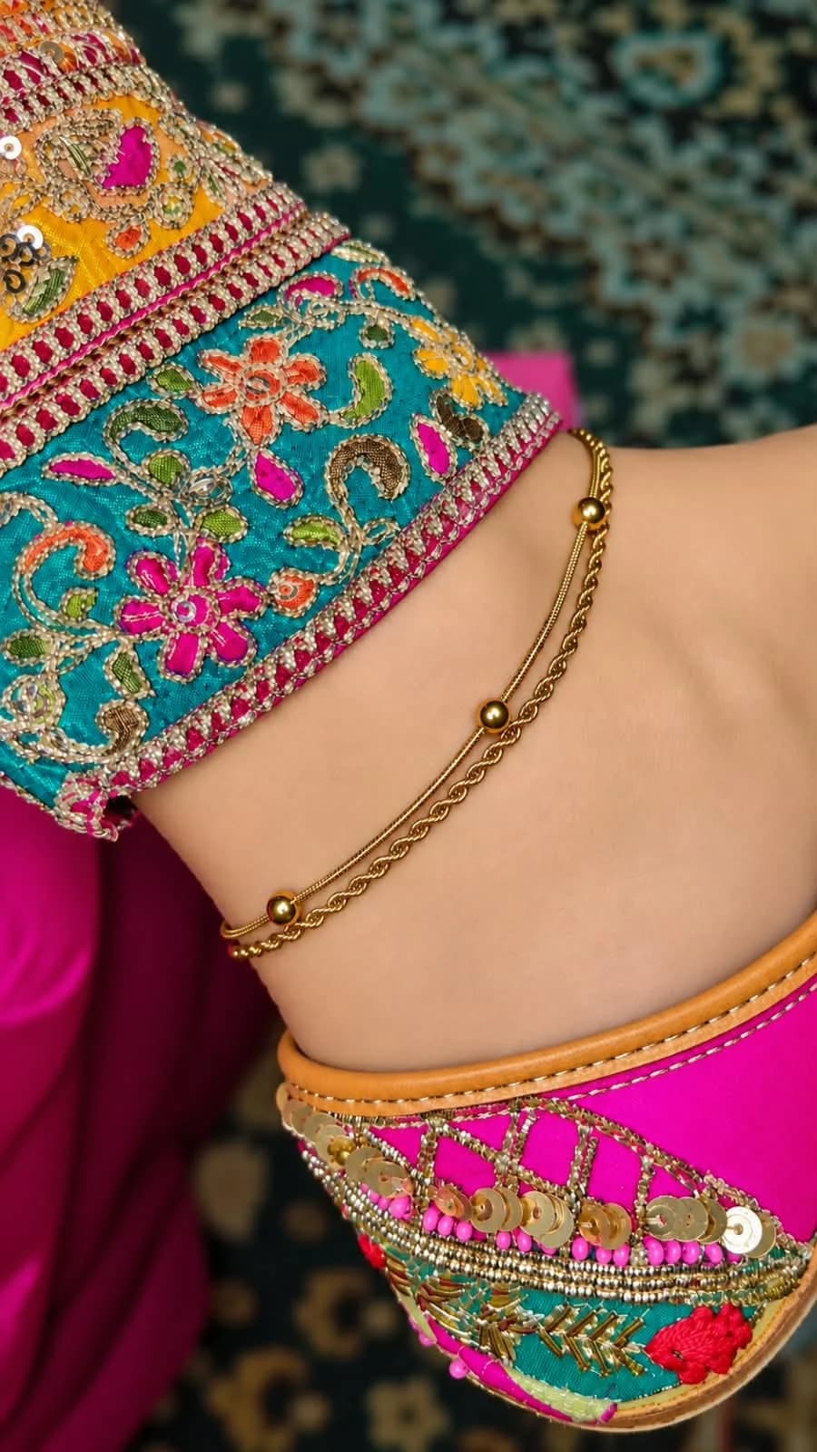 Crystal Charm Anklets