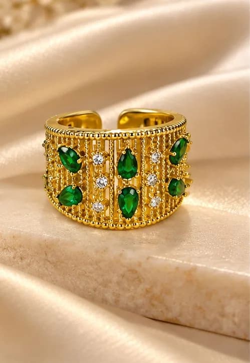 Broad Emberald gold luxury